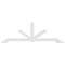 Ekena Millwork Vanguard Architectural Grade PVC Gable Bracket, 96"W x 32"H x 4"D x 4"F, 8/12 Pitch GBP096X32X0404VAN00 - alternate 3